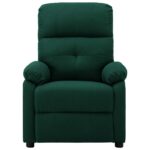 Fauteuil de massage Vert foncé Tissu – Image 2