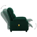 Fauteuil de massage Vert foncé Tissu – Image 3