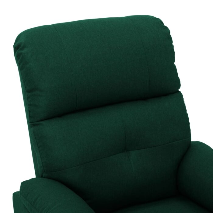 Fauteuil de massage Vert foncé Tissu – Image 5