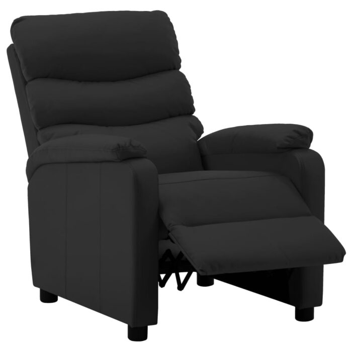 Fauteuil inclinable Noir Similicuir – Image 2