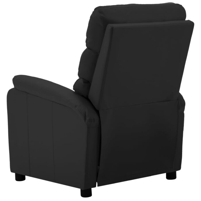 Fauteuil inclinable Noir Similicuir – Image 5