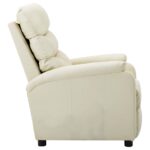 Fauteuil inclinable Crème Similicuir – Image 3