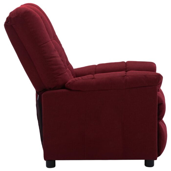 Fauteuil inclinable Rouge bordeaux Tissu – Image 2