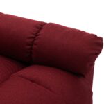 Fauteuil inclinable Rouge bordeaux Tissu – Image 5
