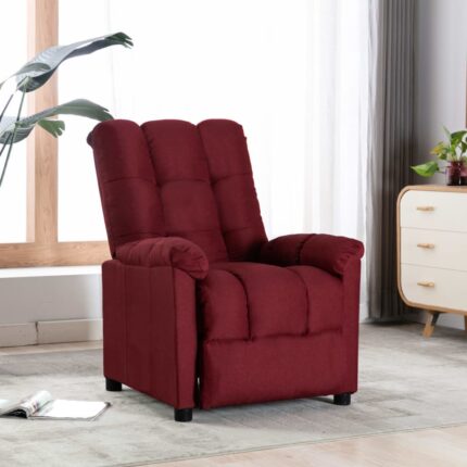 Fauteuil inclinable Rouge bordeaux Tissu