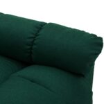 Fauteuil inclinable Vert foncé Tissu – Image 5