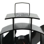 Ventilateur de poêle alimenté par chaleur 2 pales Noir – Image 6