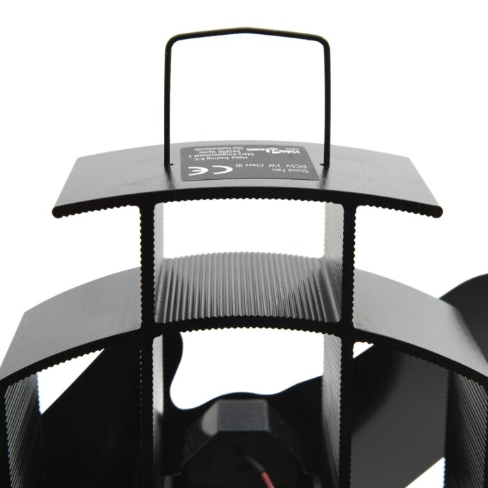 Ventilateur de poêle alimenté par chaleur 2 pales Noir – Image 6