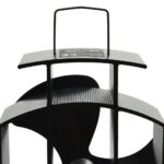 Ventilateur de poêle alimenté par chaleur 3 pales Noir – Image 6