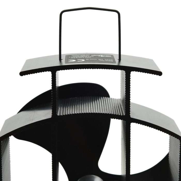 Ventilateur de poêle alimenté par chaleur 3 pales Noir – Image 6