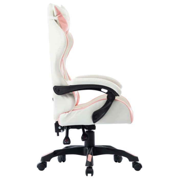 Fauteuil de jeux vidéo Rose Similicuir – Image 2