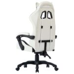 Fauteuil de jeux vidéo Blanc Similicuir – Image 4