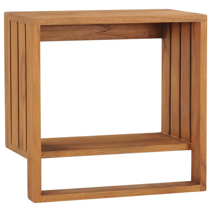Porte-serviette mural 35x20x35 cm Bois de teck solide – Image 1