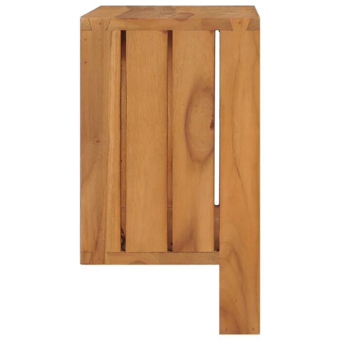 Porte-serviette mural 35x20x35 cm Bois de teck solide – Image 2
