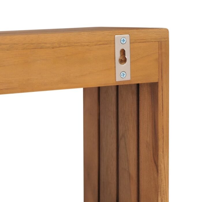 Porte-serviette mural 35x20x35 cm Bois de teck solide – Image 4