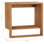 Porte-serviette mural 35x20x35 cm Bois de teck solide – Image 5
