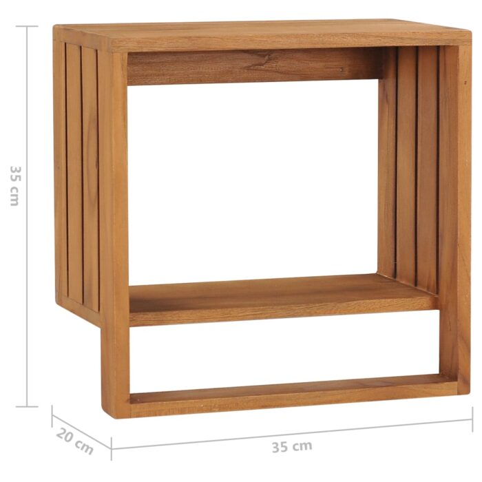 Porte-serviette mural 35x20x35 cm Bois de teck solide – Image 5