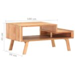 Table basse 100x50x45 cm Bois d'acacia massif – Image 5