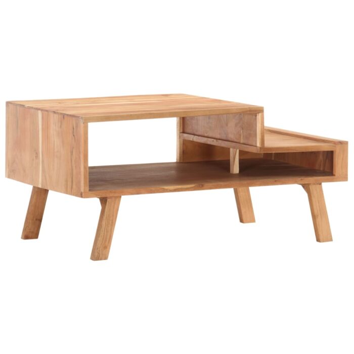 Table basse 100x50x45 cm Bois d'acacia massif – Image 8