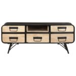 Table basse 100x50x40 cm Bois de manguier massif – Image 2