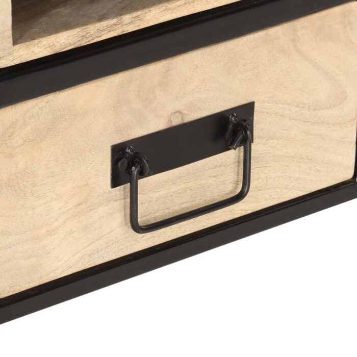 Table basse 100x50x40 cm Bois de manguier massif – Image 4