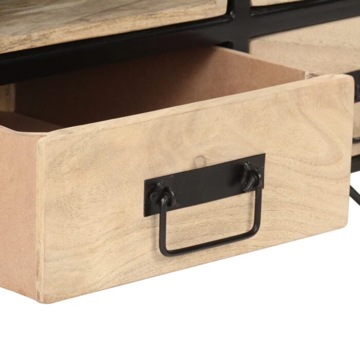 Table basse 100x50x40 cm Bois de manguier massif – Image 5