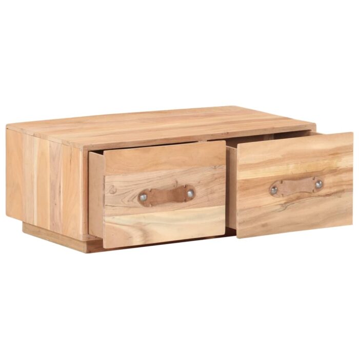 Table basse 90x50x35 cm Bois de récupération massif – Image 2