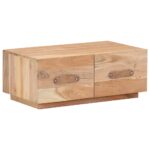 Table basse 90x50x35 cm Bois de récupération massif – Image 7
