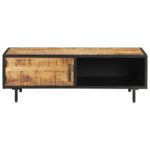 Table basse 105x50x35 cm Bois de manguier brut – Image 2