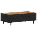 Table basse 105x50x35 cm Bois de manguier brut – Image 4