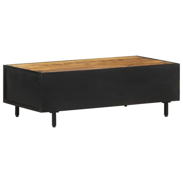 Table basse 105x50x35 cm Bois de manguier brut – Image 4