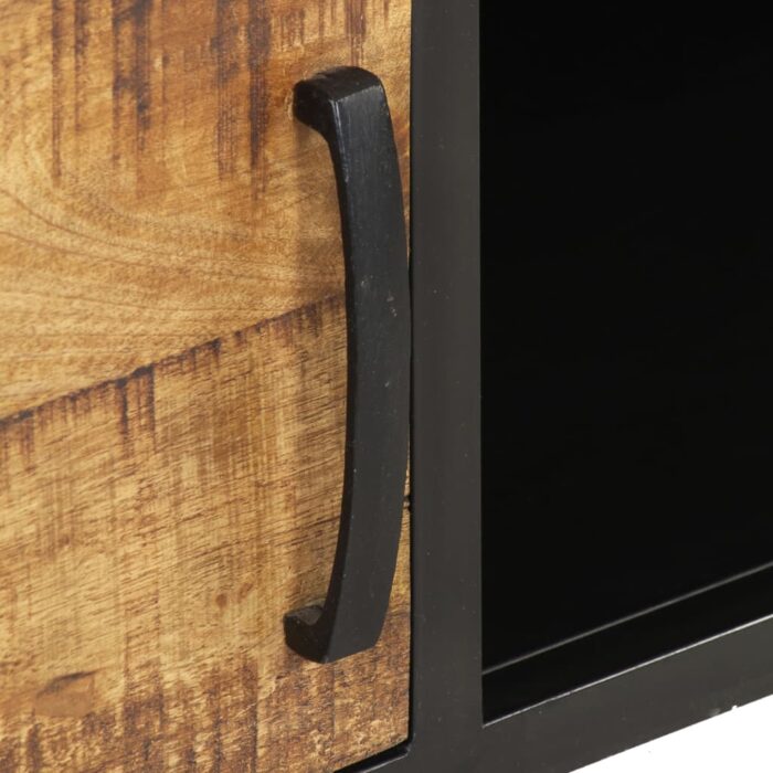 Table basse 105x50x35 cm Bois de manguier brut – Image 5
