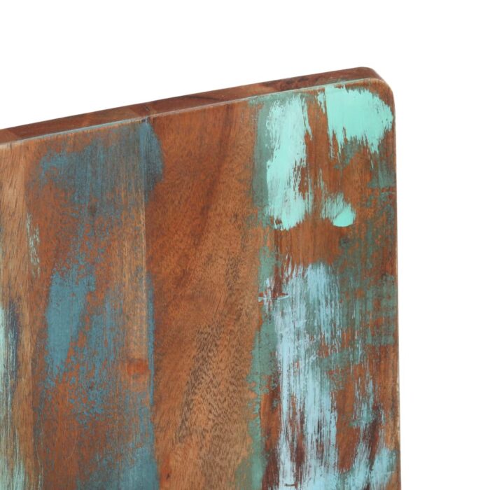 Chaises à manger lot de 2 bois de récupération solide – Image 5