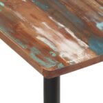 Chaises à manger lot de 2 bois de récupération solide – Image 7