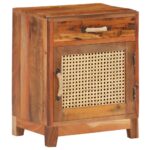 Table de chevet 40x30x50 cm Bois de récupération massif