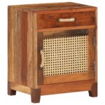 Table de chevet 40x30x50 cm Bois de récupération massif – Image 10
