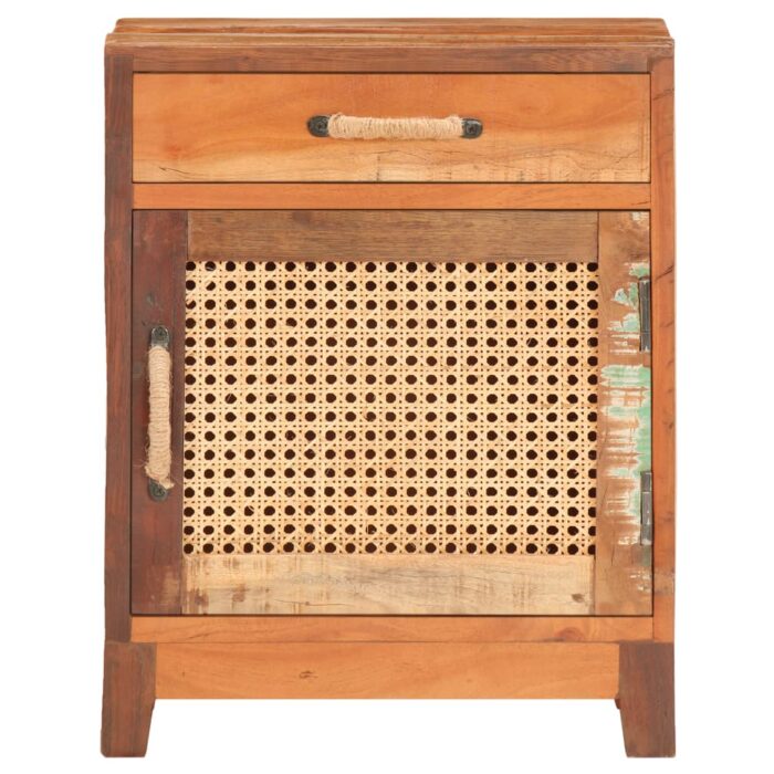 Table de chevet 40x30x50 cm Bois de récupération massif – Image 2