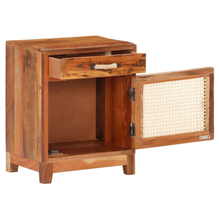 Table de chevet 40x30x50 cm Bois de récupération massif – Image 3