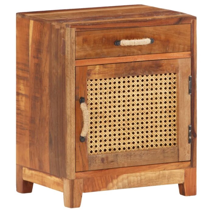 Table de chevet 40x30x50 cm Bois de récupération massif – Image 7