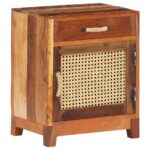 Table de chevet 40x30x50 cm Bois de récupération massif – Image 8