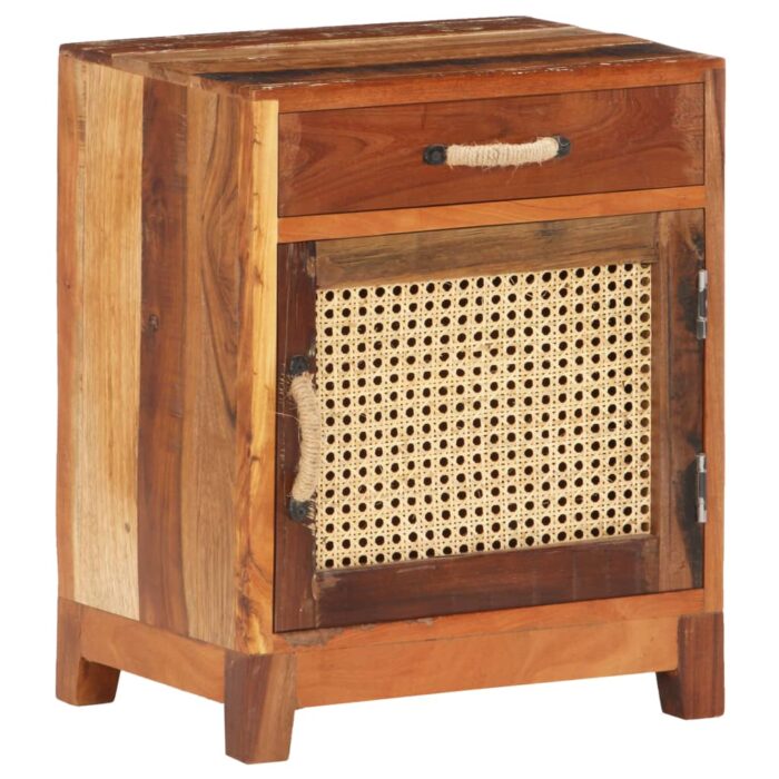 Table de chevet 40x30x50 cm Bois de récupération massif – Image 8