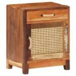 Table de chevet 40x30x50 cm Bois de récupération massif – Image 9