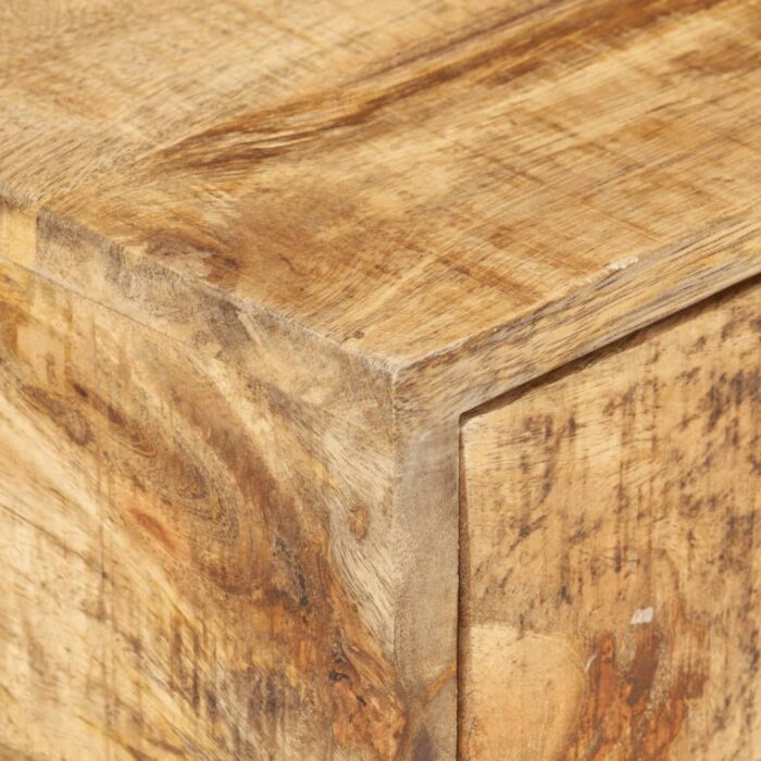 Table d'appoint en forme d'U 45x30x61cm Bois de manguier massif – Image 6