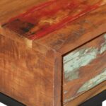 Table d'appoint en U 45x30x61 cm Bois de récupération massif – Image 6