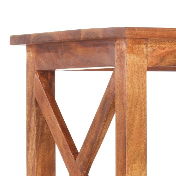 Bibliothèque 60x30x160 cm Bois massif d'acacia et finition miel – Image 3