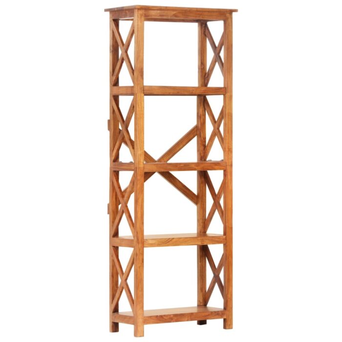 Bibliothèque 60x30x160 cm Bois massif d'acacia et finition miel – Image 8