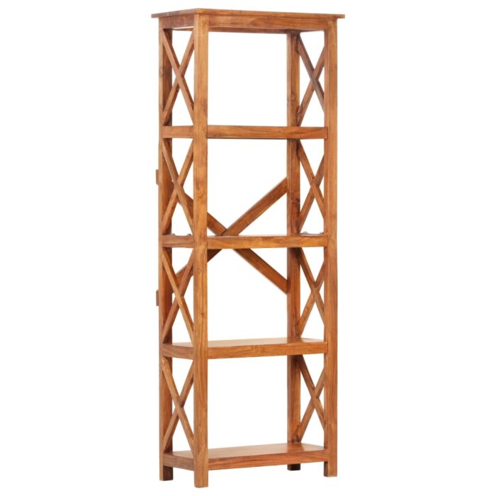 Bibliothèque 60x30x160 cm Bois massif d'acacia et finition miel – Image 9