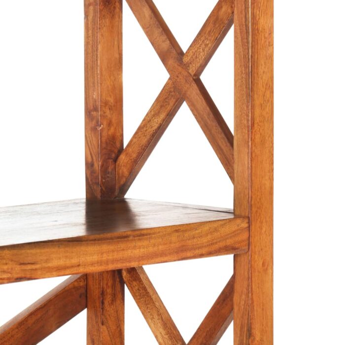 Bibliothèque 100x30x180cm Bois massif d'acacia et finition miel – Image 4