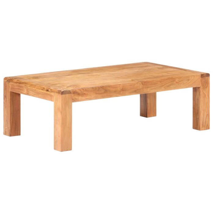 Table basse 110x60x35 cm Bois d'acacia massif et finition miel – Image 7