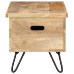 Coffre 90x40x45 cm Bois solide de manguier – Image 4